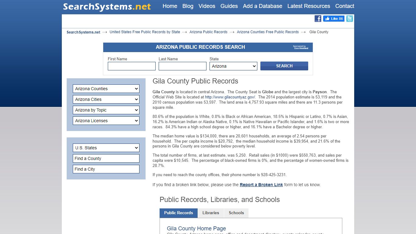 Gila County Criminal and Public Records