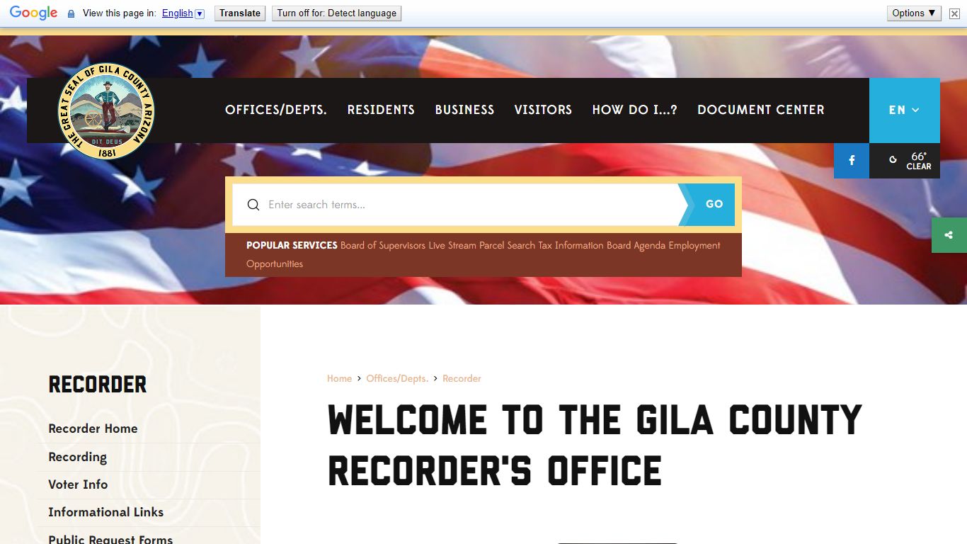 Gila County Recorder s Office